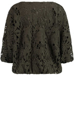 Khaki Crocheted Top