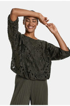 Khaki Crocheted Top