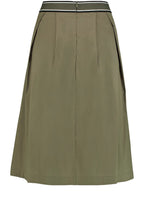 Khaki Full Pleated Skirt
