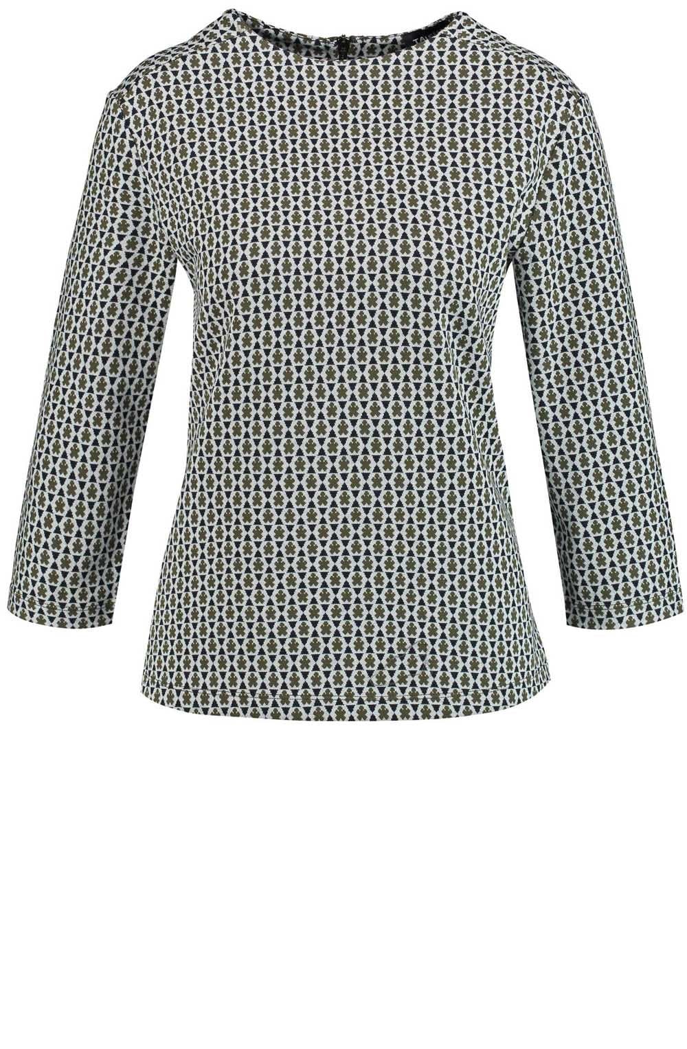 Khaki Patterned Top