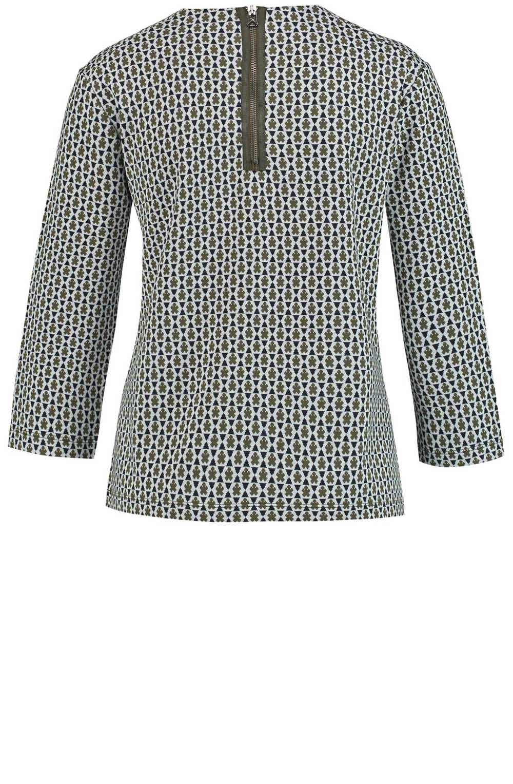 Khaki Patterned Top