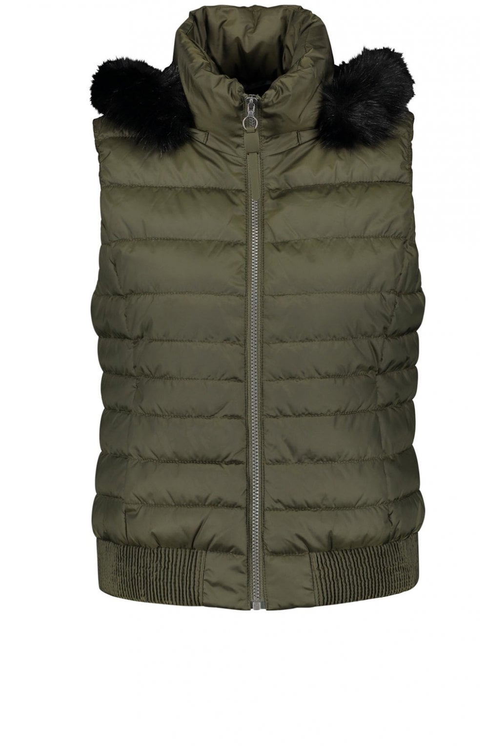 Khaki Quilted Waistcoat