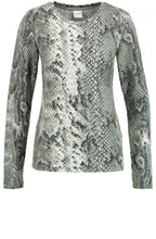Khaki Snake Print Jumper