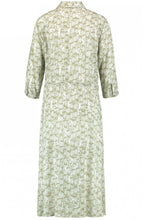 Khaki Snake Print Shirt Dress