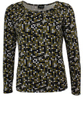 Khaki Spot Print Top