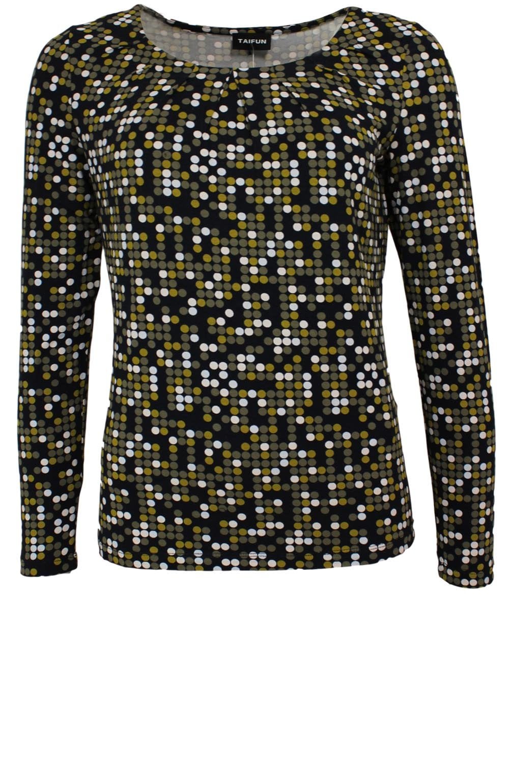 Khaki Spot Print Top