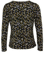 Khaki Spot Print Top
