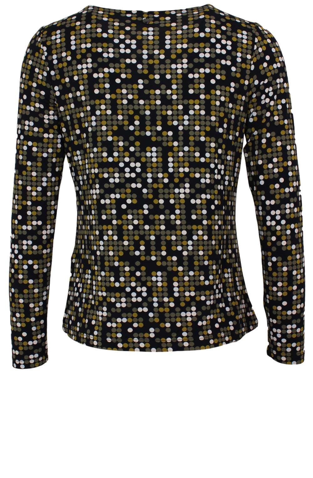 Khaki Spot Print Top