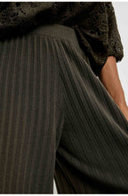 Khaki Wide Leg Pleated Culottes