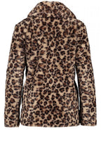 Leopard Print Faux Fur Coat