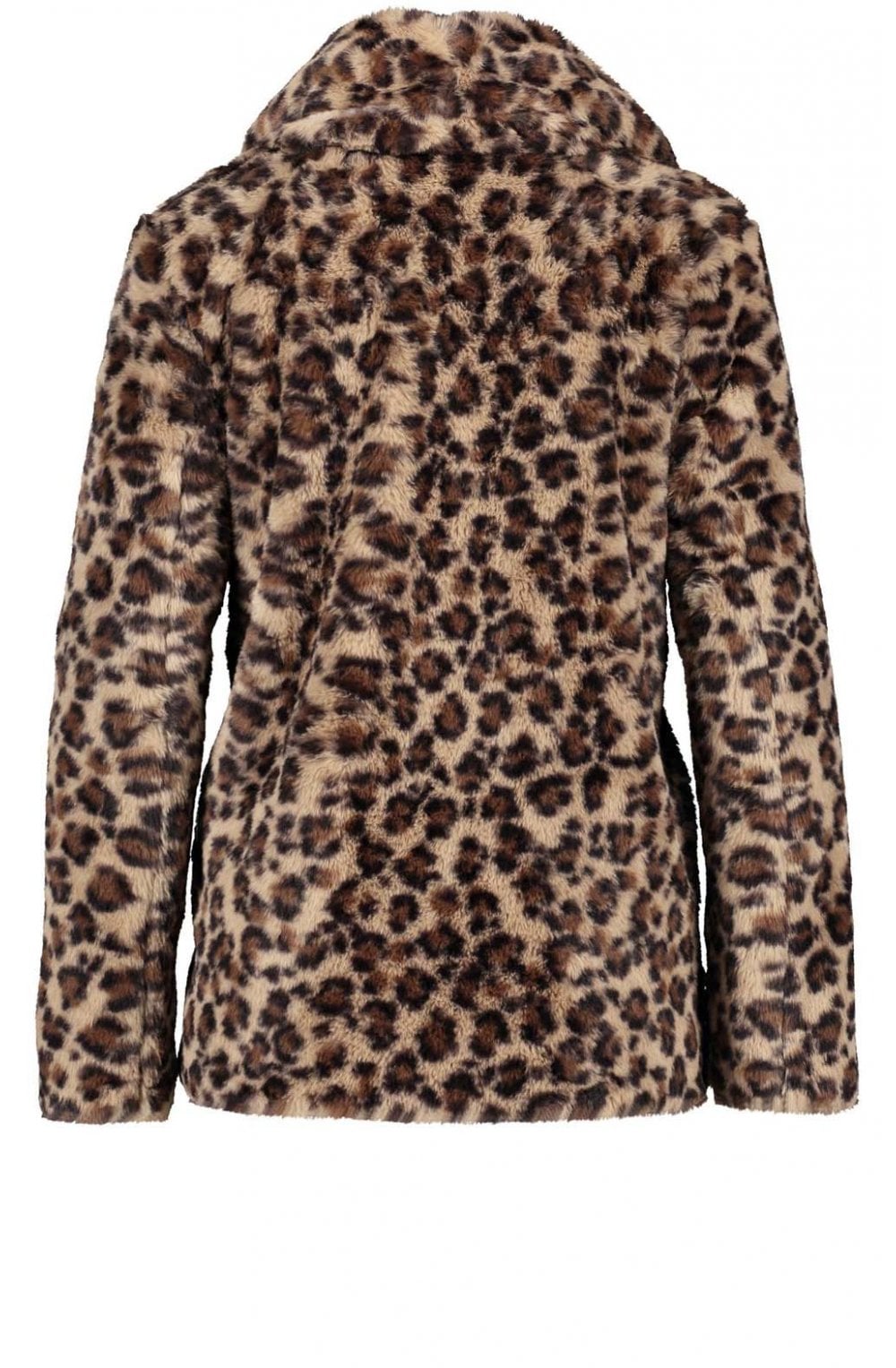 Leopard Print Faux Fur Coat