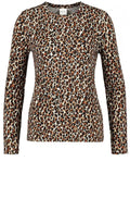 Leopard Print Jersey Top