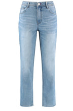 Light Blue Denim Straight Fit Jeans