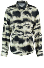Light Creme and Black Bold Print Shirt