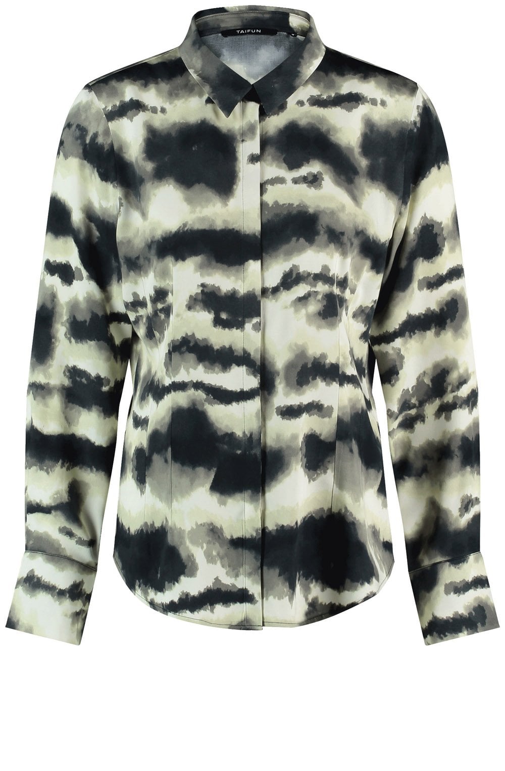 Light Creme and Black Bold Print Shirt