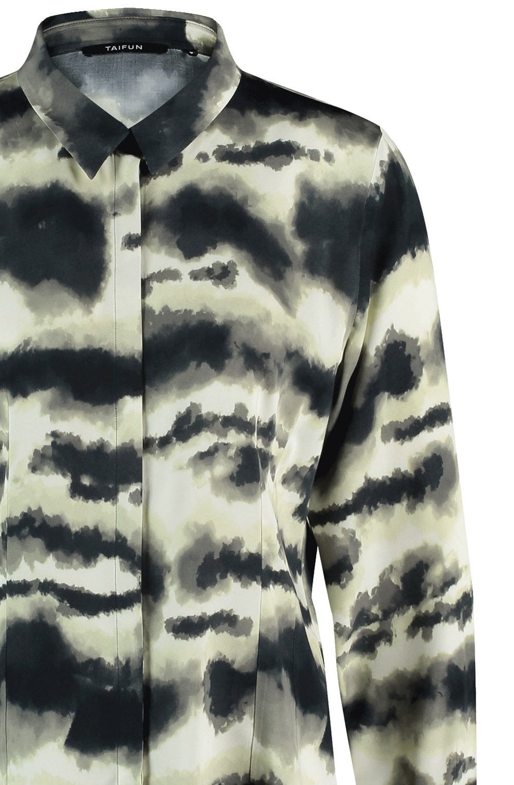 Light Creme and Black Bold Print Shirt