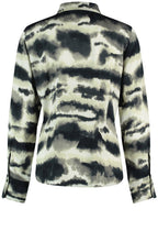 Light Creme and Black Bold Print Shirt