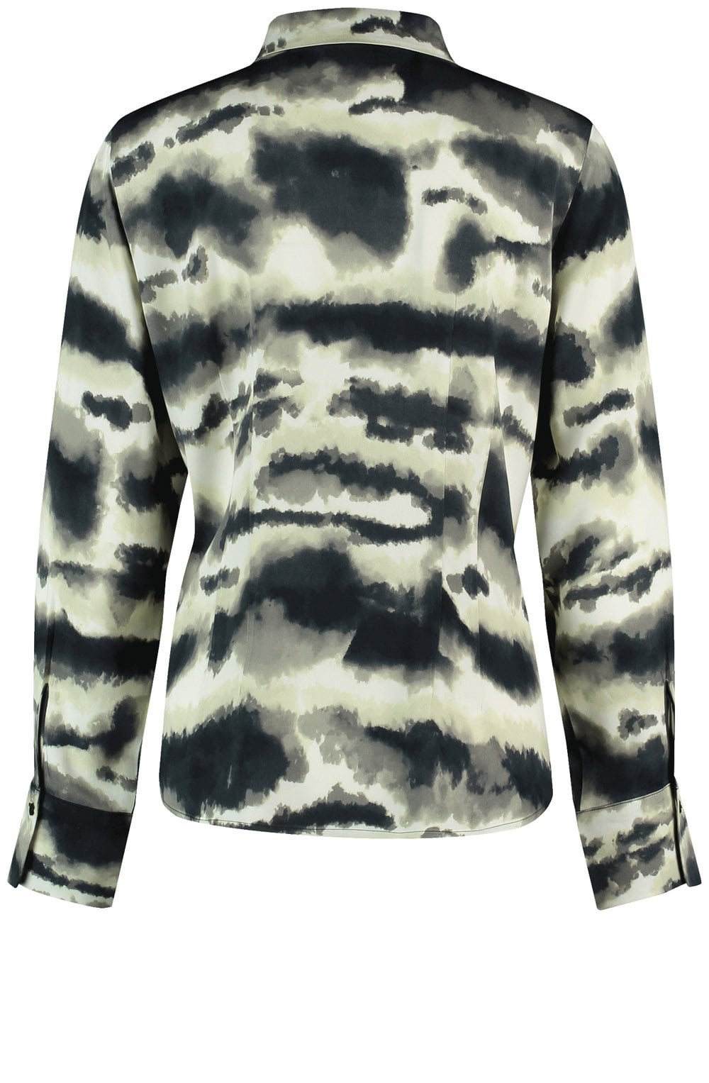 Light Creme and Black Bold Print Shirt