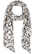 Light Creme Bold Print Scarf
