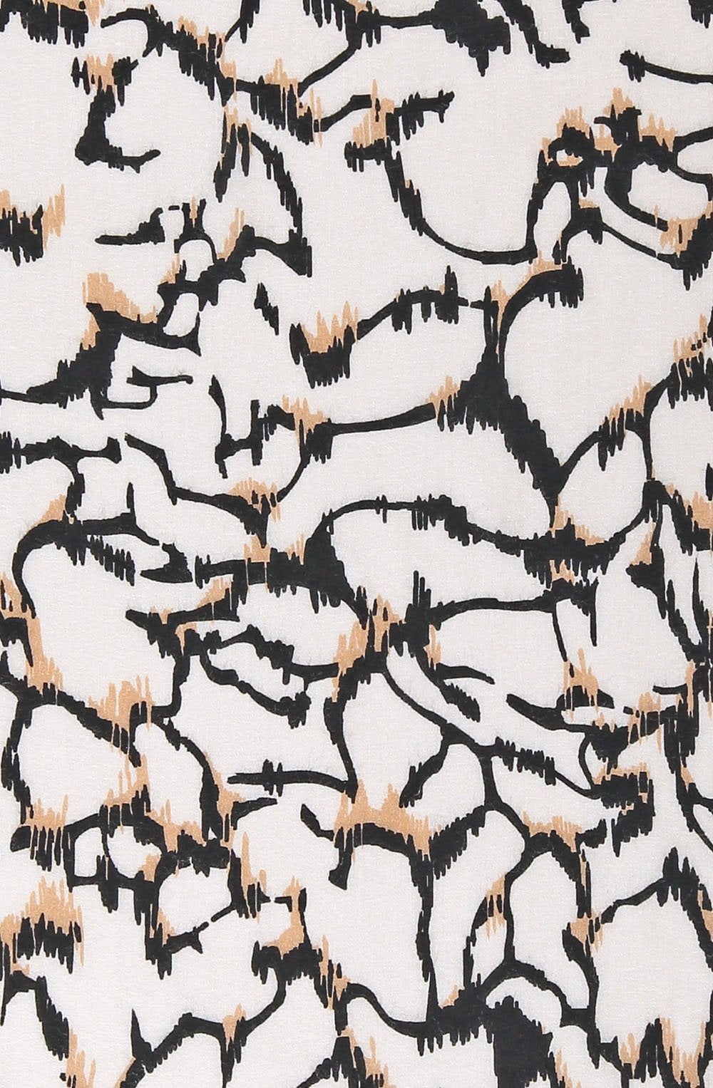 Light Creme Bold Print Scarf