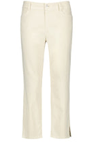 Light Creme Cropped Jeans