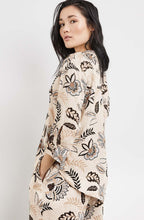 Light Creme Floral Silky Tunic