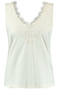 Light Creme Lace Overlay Vest