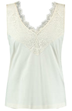 Light Creme Lace Overlay Vest