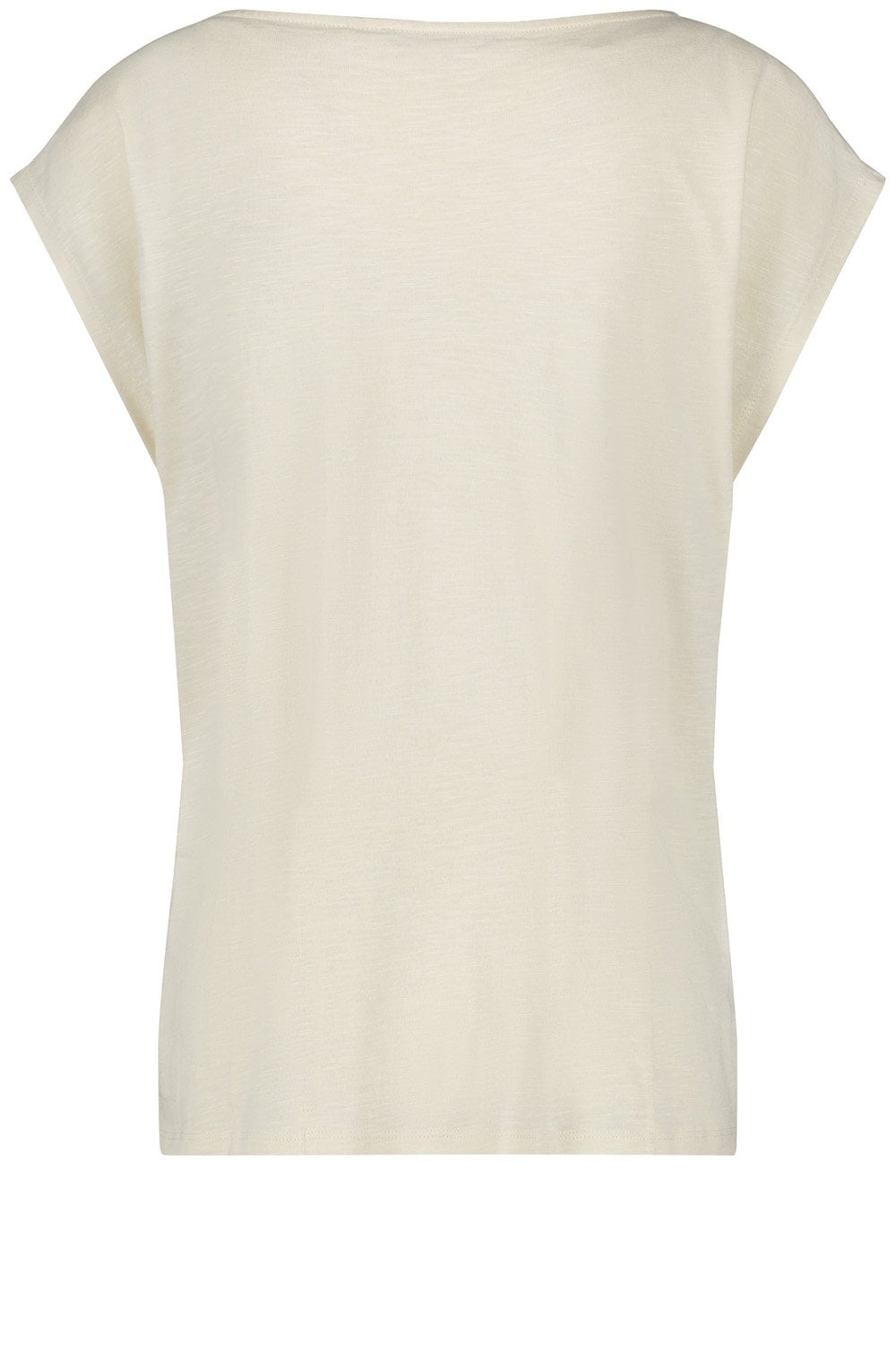 Light Creme Satin Front Shaped Blouse
