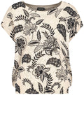 Light Creme Short Sleeved Openwork Knit Jumper