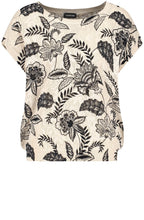 Light Creme Short Sleeved Openwork Knit Jumper