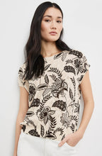 Light Creme Short Sleeved Openwork Knit Jumper
