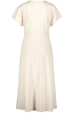Light Creme Textured Jersey Midi Dress