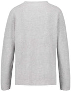 Light Grey Ribbed Sweater