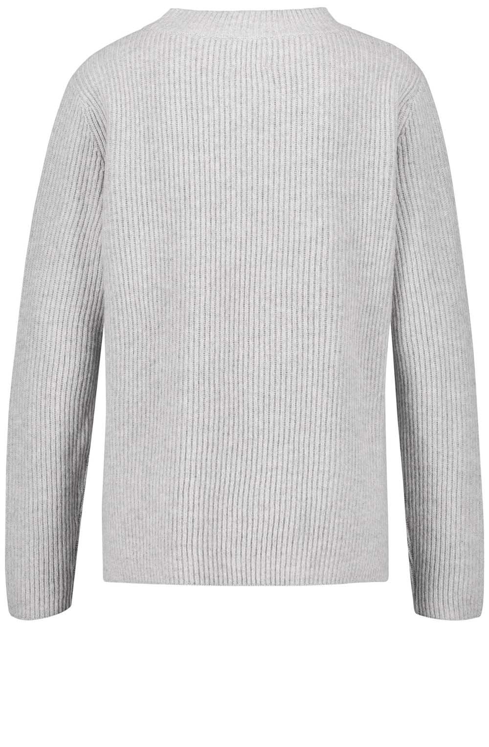 Light Grey Ribbed Sweater