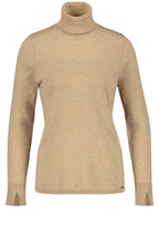 Light Tan Polo Neck Jumper