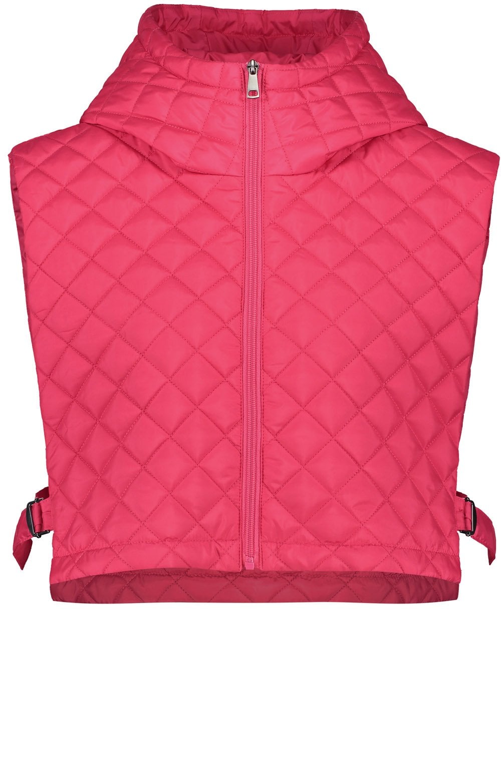 Luminous Pink Cropped Open Sided Gilet