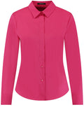 Luminous Pink Stretch Cotton Shirt