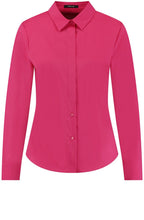 Luminous Pink Stretch Cotton Shirt