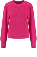 Luminous Pink Textured Knit Jumper