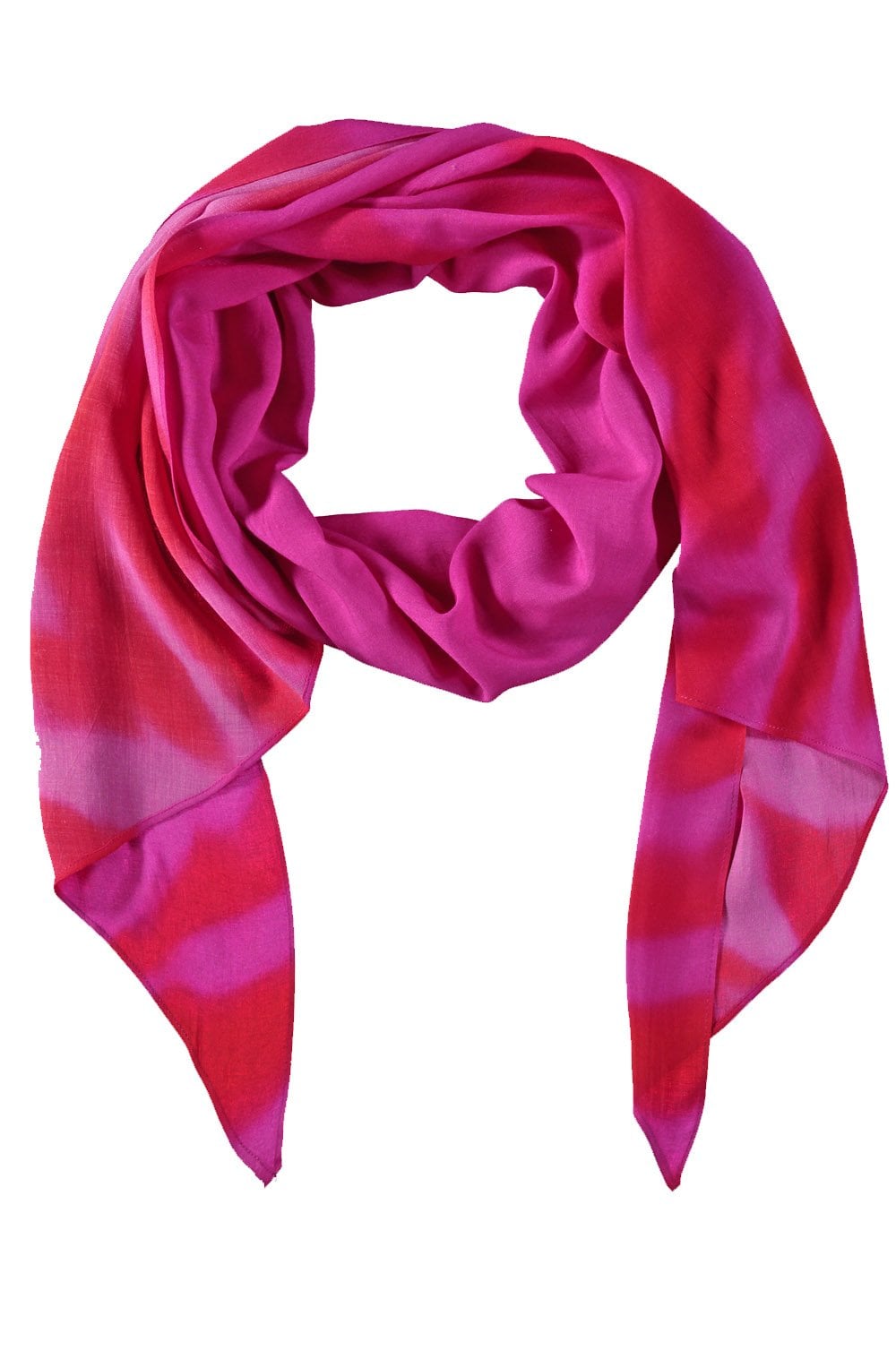 Magenta Asymmetric Scarf