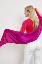 Magenta Asymmetric Scarf