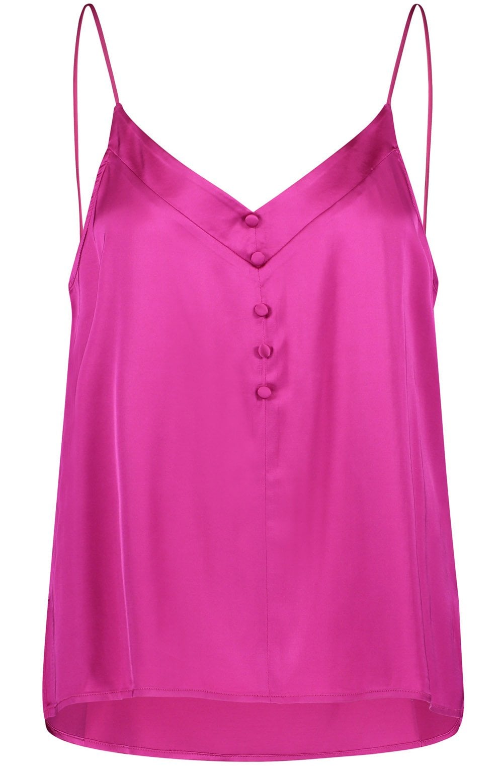 Magenta Satin Camisole