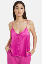 Magenta Satin Camisole