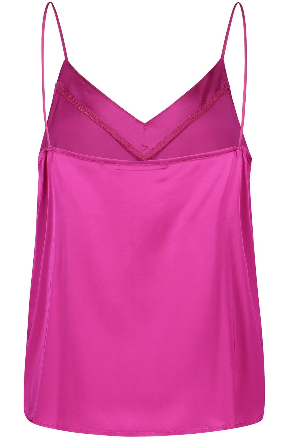 Magenta Satin Camisole