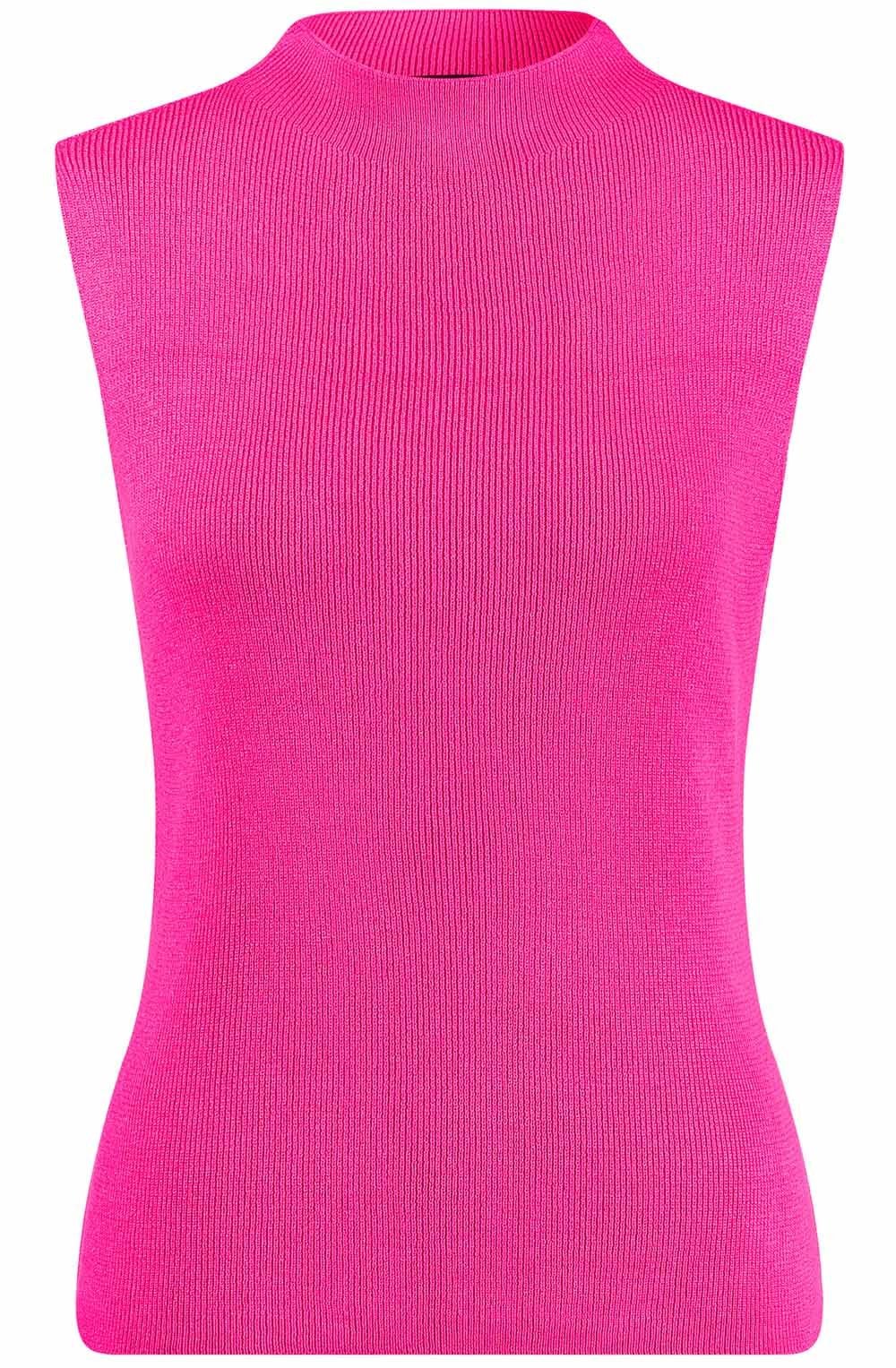 Magenta Shimmer Sleeveless Top