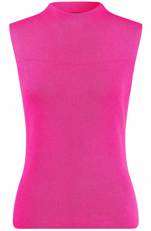 Magenta Shimmer Sleeveless Top