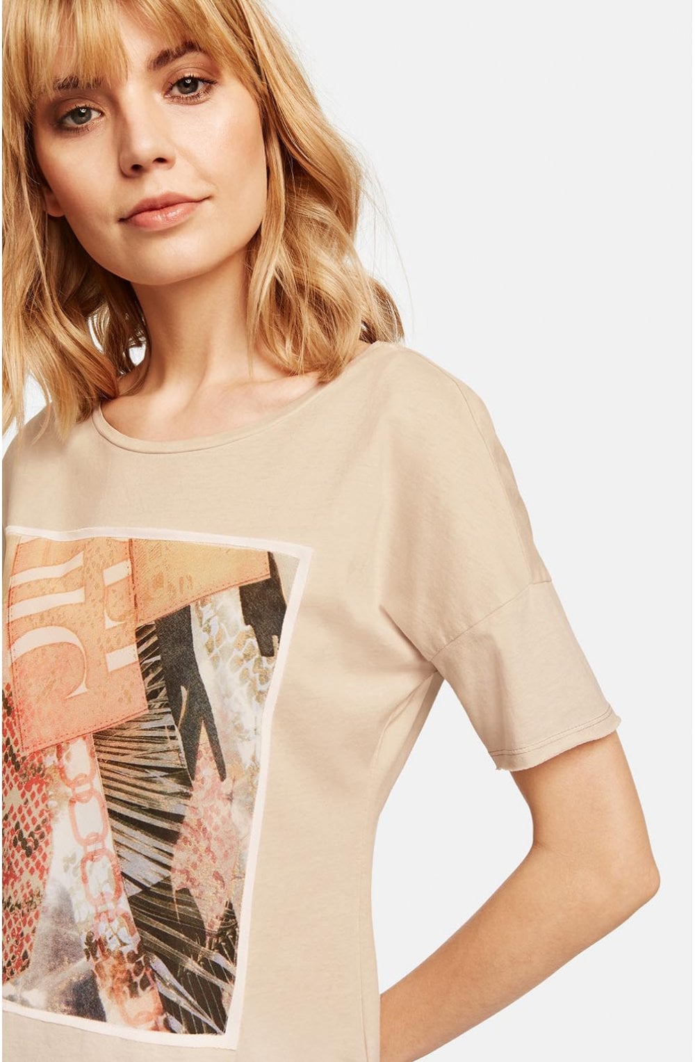 Metallic Front Design T Shirt
