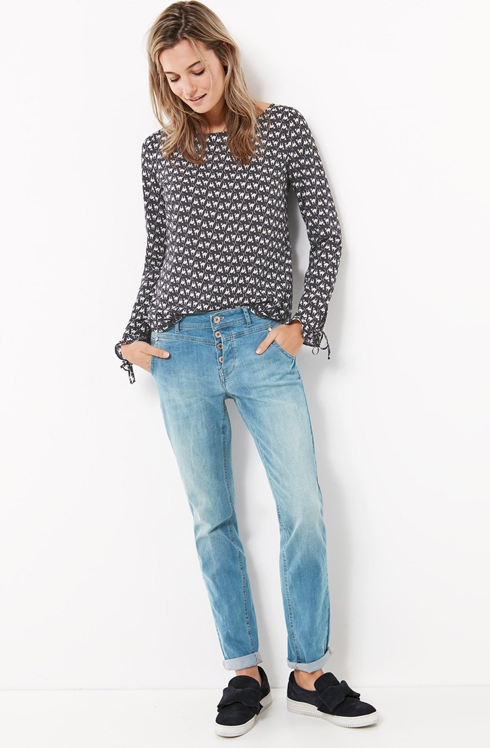 Mid Blue Boyfriend Jeans