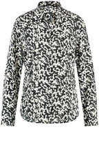 Monochrome Satin Touch Shaped Shirt